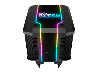 Cooler Master AMD Wraith Ripper ThreadRipper TR4 High Performance CPU Air Cooler, Addressable RGB Threadripper logo’s display, 7 Heat Pipes, Dual Tower Heatsink, Wraith Armor Air-Guide