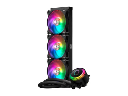 Cooler Master MasterLiquid ML360R ARGB Close-Loop AIO CPU Liquid Cooler, 360 Radiator, Dual Chamber Pump, Addressable RGB Lighting, Dual MF120R Fans for AMD Ryzen/Intel LGA1200/1151