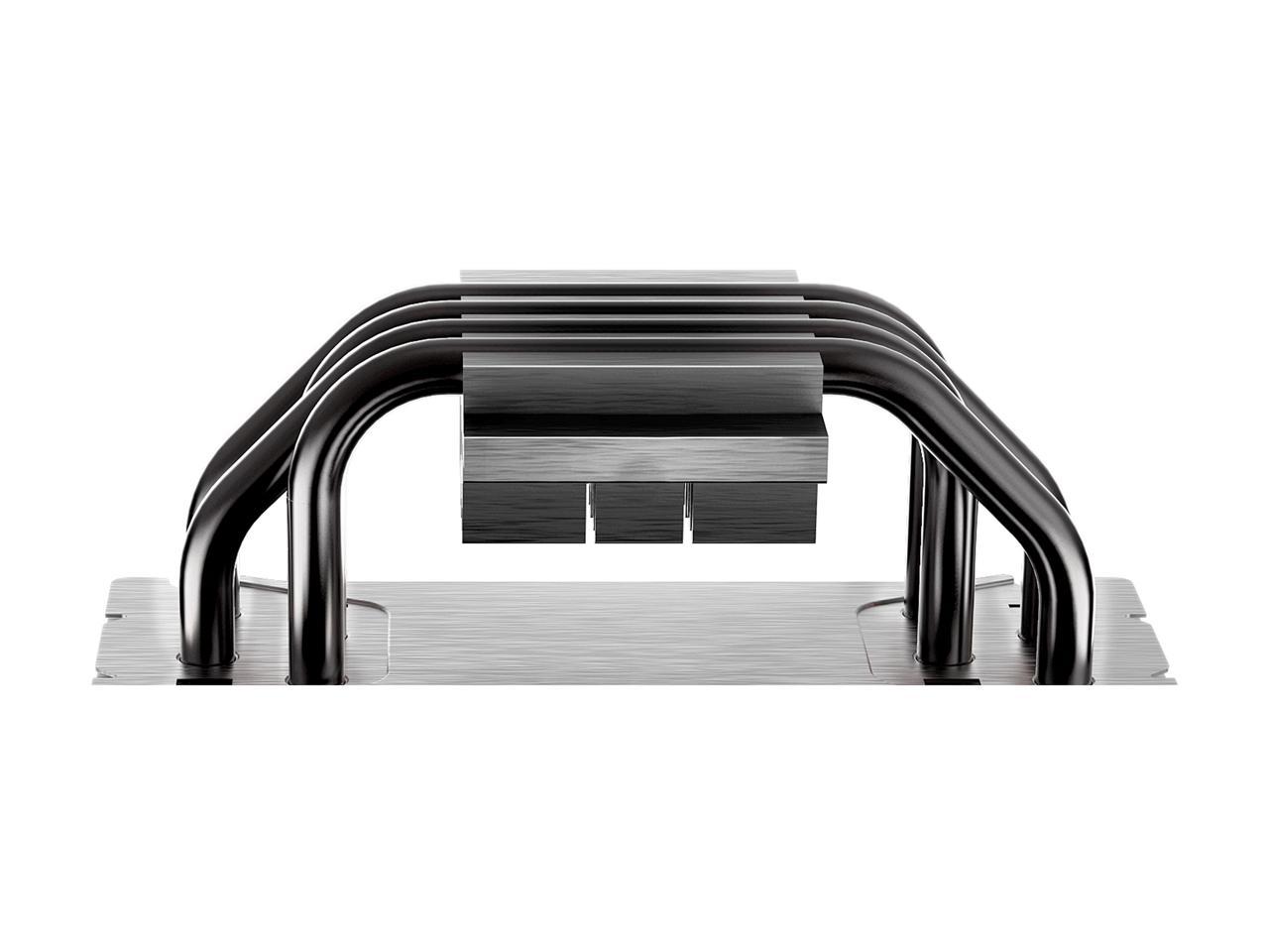 Cooler Master Hyper 212 RGB Black Edition CPU Air Cooler, SF120R RGB Fan, 4 CD 2.0 Heatpipes, Anodized Gun-Metal Black, Brushed Nickel Fins, RGB Lighting for AMD Ryzen/Intel LGA1200/1151
