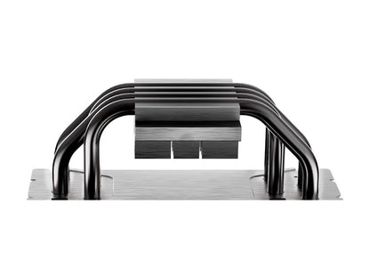 Cooler Master Hyper 212 RGB Black Edition CPU Air Cooler, SF120R RGB Fan, 4 CD 2.0 Heatpipes, Anodized Gun-Metal Black, Brushed Nickel Fins, RGB Lighting for AMD Ryzen/Intel LGA1200/1151