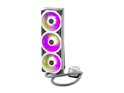 Cooler Master MasterLiquid ML360P Silver Edition ARGB Close-Loop AIO CPU Liquid Cooler, 360 Radiator, SF360R Fan, Addressable RGB Lighting, for AMD Ryzen, Threadripper/Intel LGA1200/1151