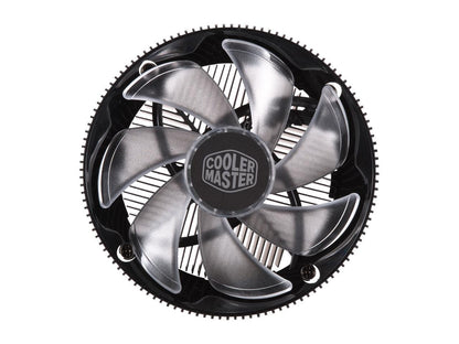 Cooler Master A71C ARGB CPU Air Cooler for AMD Ryzen, Anodized Black Aluminum Fins, Copper Insert Base, MF120 120m, Addressable RGB Lighting