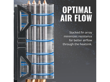 Cooler Master Hyper 212 EVO V2 CPU Air Cooler with SickleFlow 120, PWM Fan, Direct Contact Technology, 4 copper Heat Pipes for AMD Ryzen/Intel LGA1200/1151