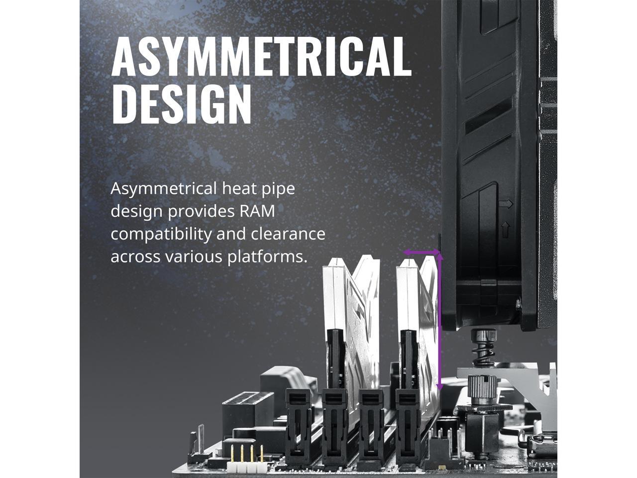 Cooler Master Hyper 212 EVO V2 CPU Air Cooler with SickleFlow 120, PWM Fan, Direct Contact Technology, 4 copper Heat Pipes for AMD Ryzen/Intel LGA1200/1151