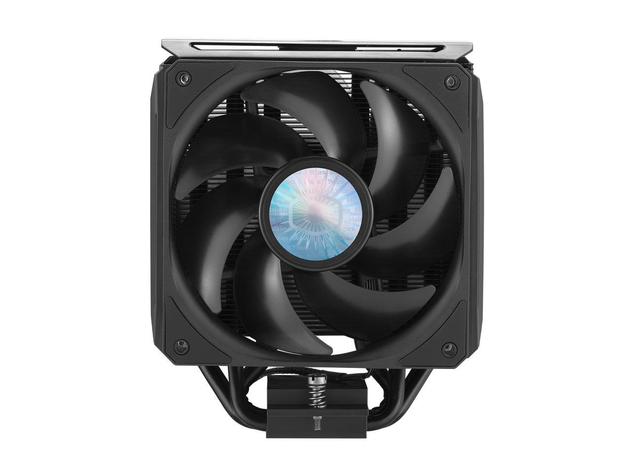 Cooler Master MasterAir MA612 Stealth CPU Air Cooler, 6 Heat Pipes, Nickel Plated Base, Aluminum Black Fins, Push-Pull, Dual SickleFlow Fans for AMD Ryzen/Intel 1200/1151 LGA 1700 Compatible