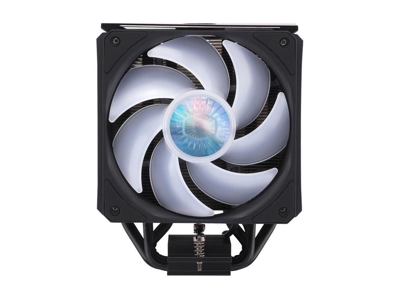 Cooler Master MasterAir MA612 Stealth ARGB CPU Air Cooler, 6 Heat Pipes, Nickel Plated Base, Aluminum Black Fins, Push-Pull, Dual SickleFlow Fans for AMD Ryzen/Intel 1200/1151 LGA 1700 Compatible