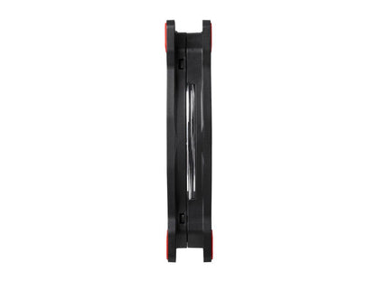Thermaltake Riing 14 Series High Static Pressure 140mm Circular Red LED Ring Case/Radiator Fan CL-F039-PL14RE-A