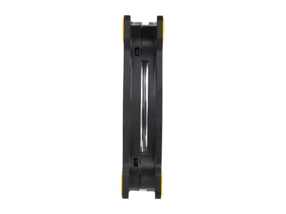 Thermaltake Riing 12 Series High Static Pressure 120mm Circular Yellow LED Ring Case/Radiator Fan CL-F038-PL12YL-A