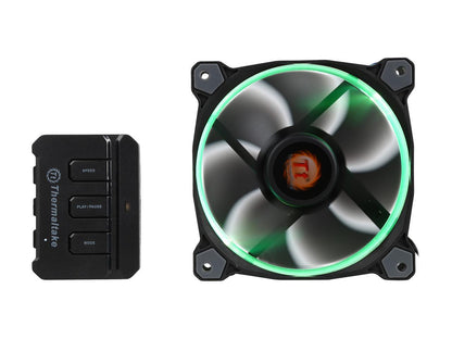 Thermaltake Riing 12 RGB Series High Static Pressure 120mm Circular RGB LED Ring Case/Radiator Fan - Single Pack - CL-F042-PL12SW-A