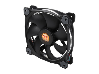 Thermaltake Riing 12 RGB Series High Static Pressure 120mm Circular RGB LED Ring Case/Radiator Fan - Single Pack - CL-F042-PL12SW-A