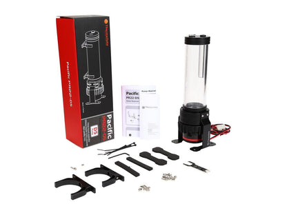 Thermaltake Pacific DIY LCS PR22-D5 5-Speed Adjustable D5 Pump/Reservoir Combo 3-Port G 1/4" Thread Tt LCS Certified POM PMMA CL-W082-PL00BL-A