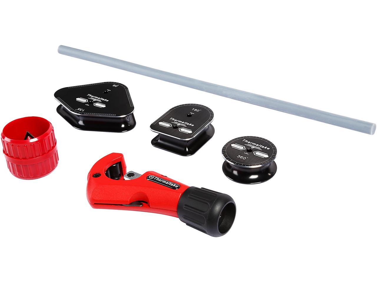 Thermaltake Pacific Hard Tube 12mm ID 16mm OD Mandrel PETG Tube with Cutter Bending Kit CL-W093-AL00BL-A