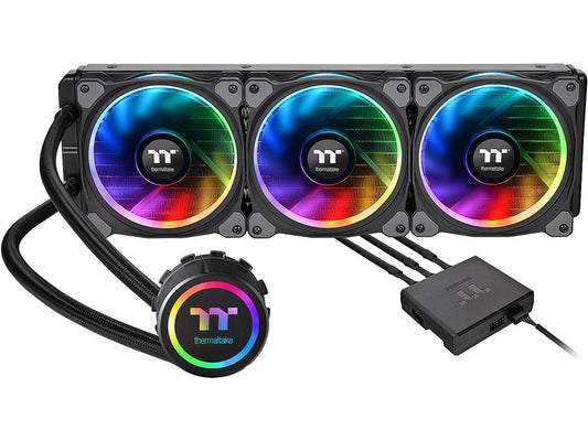 Thermaltake Floe AIO Triple Riing RGB 360 TT Premium Edition PWM AM4 LGA2066 Ready Liquid Cooling System, CL-W158-PL12SW-A
