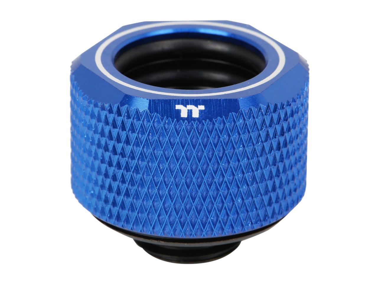 Thermaltake Pacific Blue 4 Build-in O-Rings C-Pro G1/4 PETG 16mm OD Compression Fitting 6 Pack CL-W210-CU00BU-B