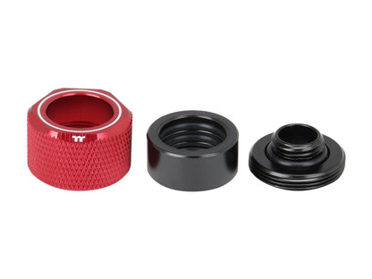 Thermaltake Pacific Red 4 Build-in O-Rings C-Pro G1/4 PETG 16mm OD Compression Fitting 6 Pack CL-W209-CU00RE-B