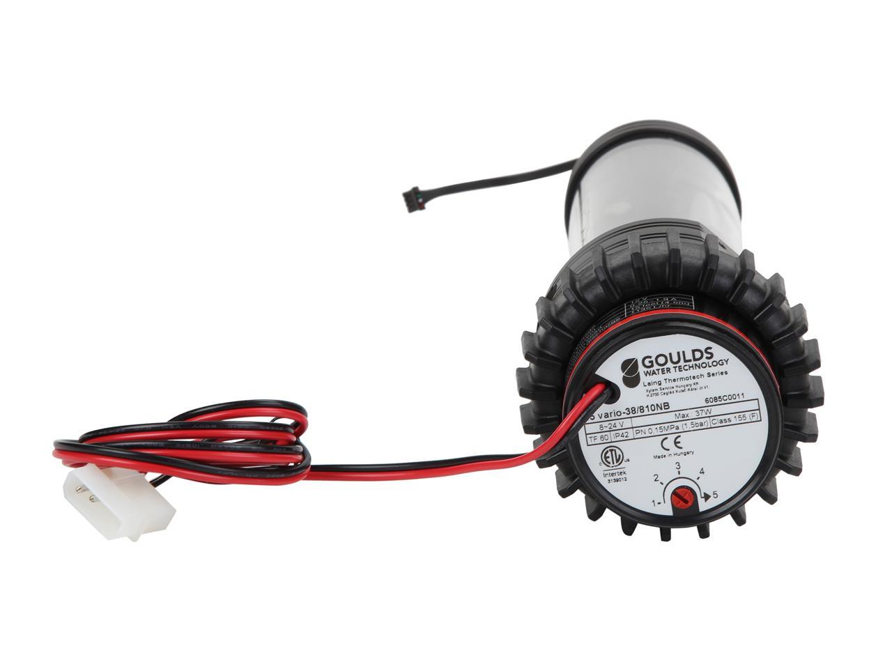 Thermaltake Pacific PR22-D5 Plus (Alexa, Razer Chroma) Software Enabled Addressable RGB LED 5-Speed Adjustable D5 Pump/Reservoir Combo 3-Port G 1/4" Thread Tt LCS Certified POM PMMA CL-W187-PL00SW-A
