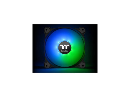 Thermaltake Pure 12 ARGB 5V Motherboard Sync/Analog Controller TT Premium Edition 16.8 Million Colors 9 Addressable LEDs 120mm Hydraulic Bearing PWM Case/Radiator Fan, (3-Fan Pack) CL-F079-PL12SW-A