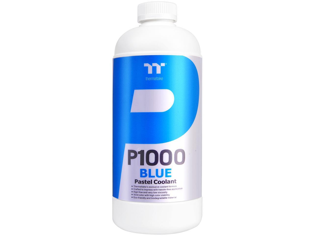 Thermaltake P1000 1000ml New Formula Blue Pastel Coolant Anti-Corrosion Anti-Freeze Miimize Airlock CL-W246-OS00BU-A