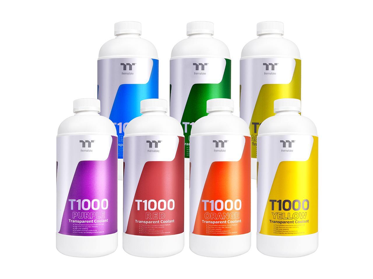 Thermaltake T1000 1000ml New Formula Orange Transparent Coolant Anti-Corrosion Anti-Freeze Miimize Precipitation CL-W245-OS00OR-A