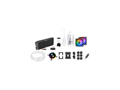 Thermaltake Pacific C240 DDC Res/Pump 5V Motherboard Sync Copper Radiator Soft Tube Water Cooling Kit CL-W249-CU12SW-A
