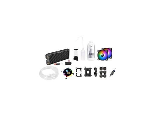 Thermaltake Pacific C240 DDC Res/Pump 5V Motherboard Sync Copper Radiator Soft Tube Water Cooling Kit CL-W249-CU12SW-A