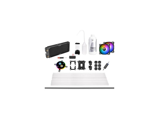 Thermaltake Pacific C240 DDC Res/Pump 5V Motherboard Sync Copper Radiator PETG Hard Tube Water Cooling Kit CL-W242-CU12SW-A