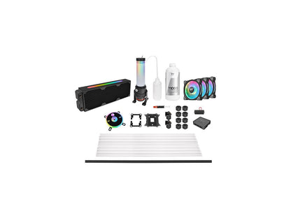 Thermaltake Pacific CL360 Max D5 Res/Pump 16.8 Million Color RGB (Alexa, Razer Chroma) Software Enabled Copper Radiator PETG Hard Tube Water Cooling Kit CL-W259-CU00SW-A