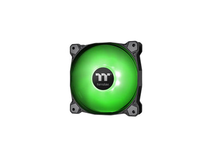 Thermaltake Pure A14 140mm Green LED PWM Controlled Hydraulic Bearing High Airflow High Performance Case/Radiator Fan, CL-F110-PL14GR-B