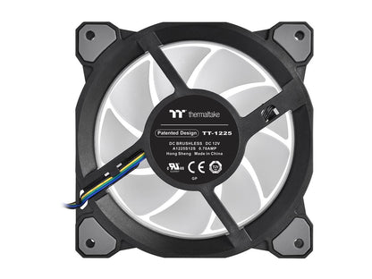 Thermaltake Riing Quad 140mm 16.8 Million RGB Color (Alexa, Razer Chroma) Software Enabled 4 Light Rings 54 Addressable LED 9 Blades Hydraulic Bearing Case/Radiator Fan, Single Pack, CL-F089-PL14SW-C