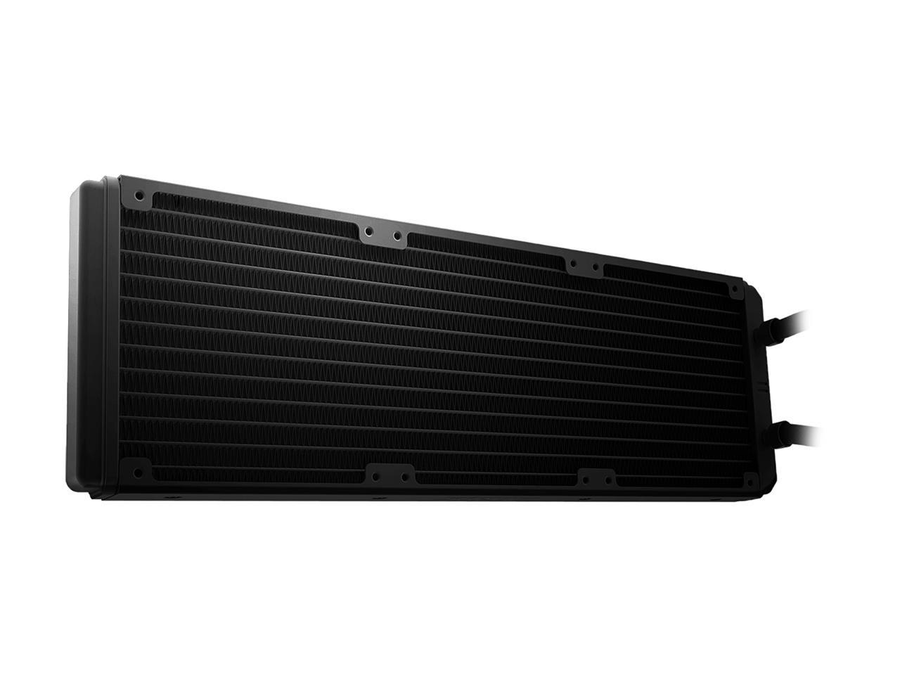 AORUS RGB Liquid Cooler 360 Windforce Radiator Triple 120mm 360mm PWM Fans Customizable Full Color LCD Display Advanced RGB Lighting and Control both AMD AM4, TR4 and Intel 115X/2066