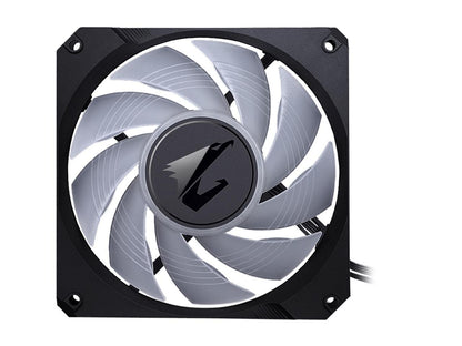 AORUS RGB Liquid Cooler 360 Windforce Radiator Triple 120mm 360mm PWM Fans Customizable Full Color LCD Display Advanced RGB Lighting and Control both AMD AM4, TR4 and Intel 115X/2066