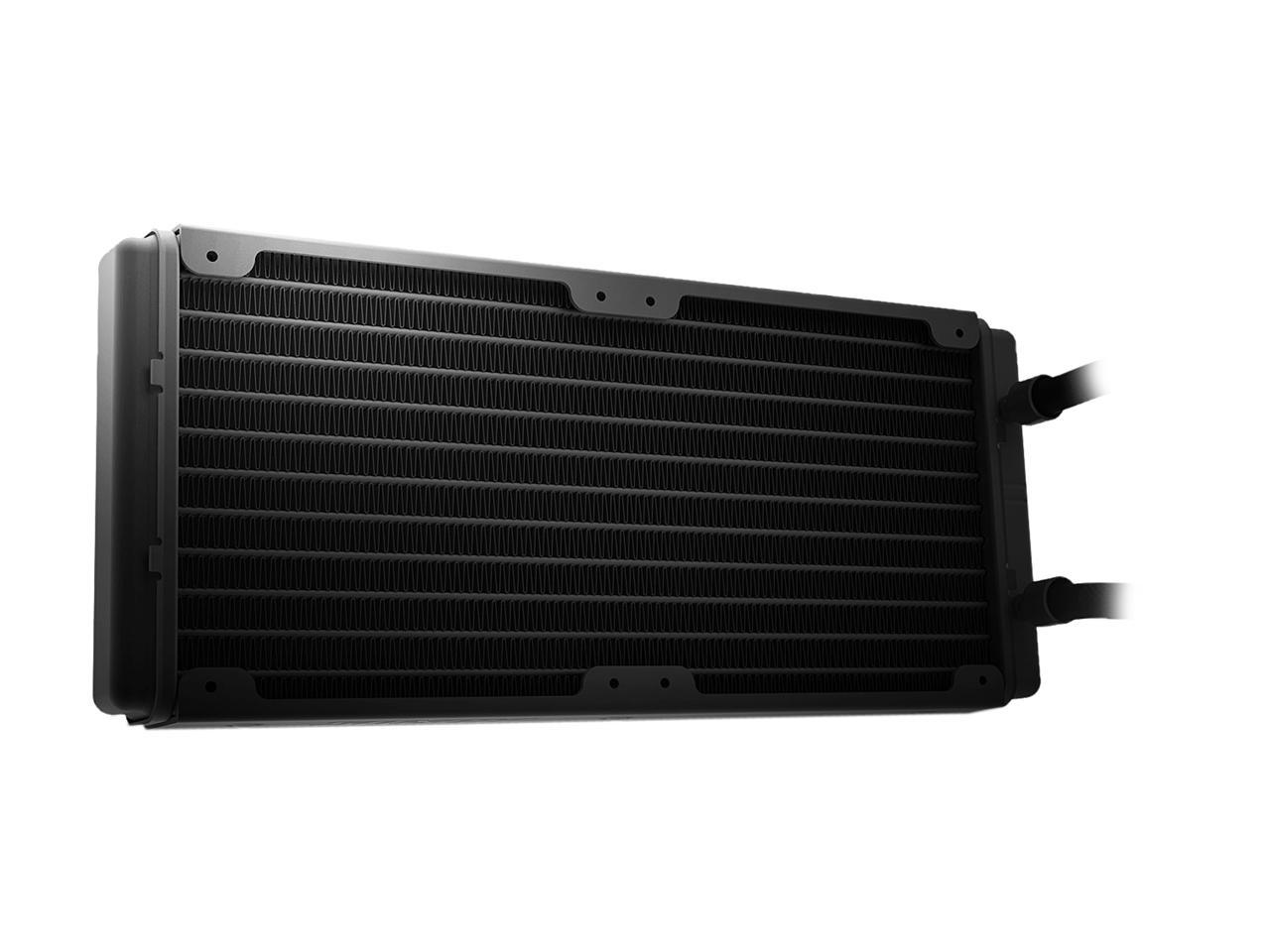 AORUS RGB Liquid Cooler 240, 240mm Radiator, Dual 120mm Windforce PWM Fans, Customizable Full Color LCD Display, Advanced RGB Lighting and Control, Intel 115X/2066, AMD AM4, TR4