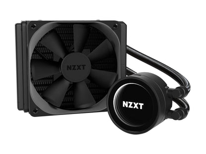 NZXT Kraken M22 120mm - All-In-One RGB CPU Liquid Cooler - CAM-Powered - Infinity Mirror Design - Reinforced Extended Tubing - Aer P120mm PWM Radiator Fan (Included)