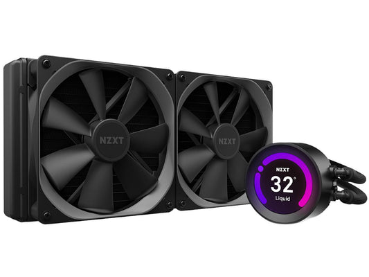 NZXT Kraken Z Series Z63 280mm - RL-KRZ63-01 - AIO RGB CPU Liquid Cooler - Customizable LCD Display - Improved Pump - Powered by CAM V4 - RGB Connector - Aer P 140mm Radiator Fans (2 Included)