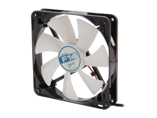 ARCTIC F14 Fluid Dynamic Bearing Case Fan, 140mm Quiet Blade Design, 77CFM at 22dBA