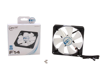 ARCTIC F14 Fluid Dynamic Bearing Case Fan, 140mm Quiet Blade Design, 77CFM at 22dBA