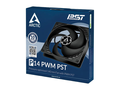 ARCTIC P14 PWM PST - Pressure-optimised 140 mm Fan with PWM & PWM Sharing Technology (PST)