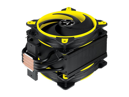 ARCTIC Freezer 34 eSports DUO - Tower CPU Cooler with Push-Pull Configuration, Wide Range of Regulation 200 to 2100 RPM, Includes 2 Low Noise PWM 120 mm Fans - Yellow