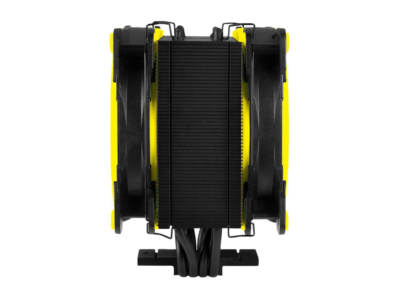 ARCTIC Freezer 34 eSports DUO - Tower CPU Cooler with Push-Pull Configuration, Wide Range of Regulation 200 to 2100 RPM, Includes 2 Low Noise PWM 120 mm Fans - Yellow