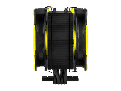 ARCTIC Freezer 34 eSports DUO - Tower CPU Cooler with Push-Pull Configuration, Wide Range of Regulation 200 to 2100 RPM, Includes 2 Low Noise PWM 120 mm Fans - Yellow
