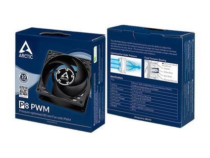 ARCTIC COOLING P8 PWM ACFAN00149A 80mm Pressure-optimised Case Fan with PWM