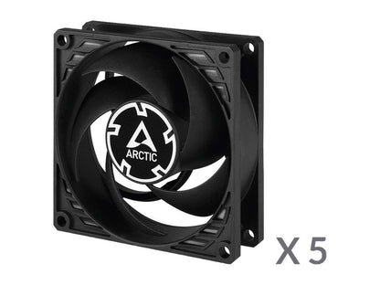 ARCTIC COOLING P8 Value Pack ACFAN00153A 80mm Pressure-optimised Case Fan (5-Pack)