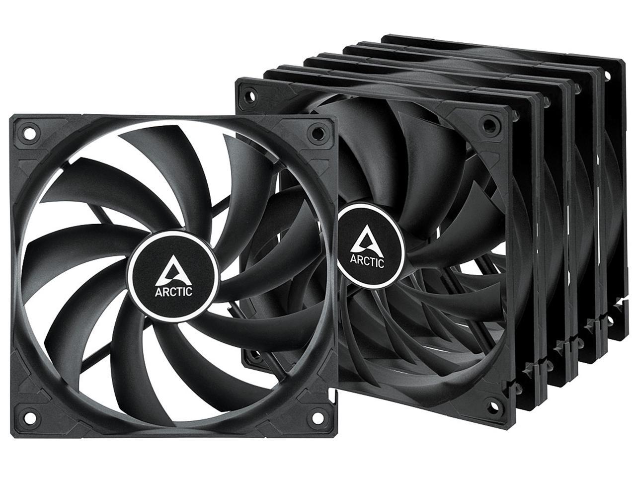 Arctic F12 - Value pack 120mm Standard Low Noise Case Fan Cooling, 5 Pack