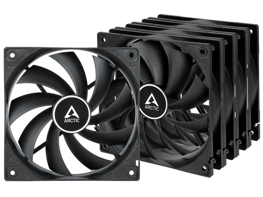 Arctic F12 - Value pack 120mm Standard Low Noise Case Fan Cooling, 5 Pack