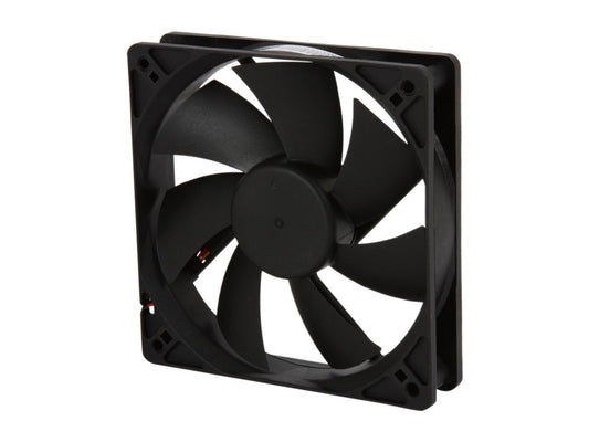 Rosewill RFA-120-K - 120mm Computer Case Cooling Fan with LP4 Adapter - Sleeve Bearing, Silent