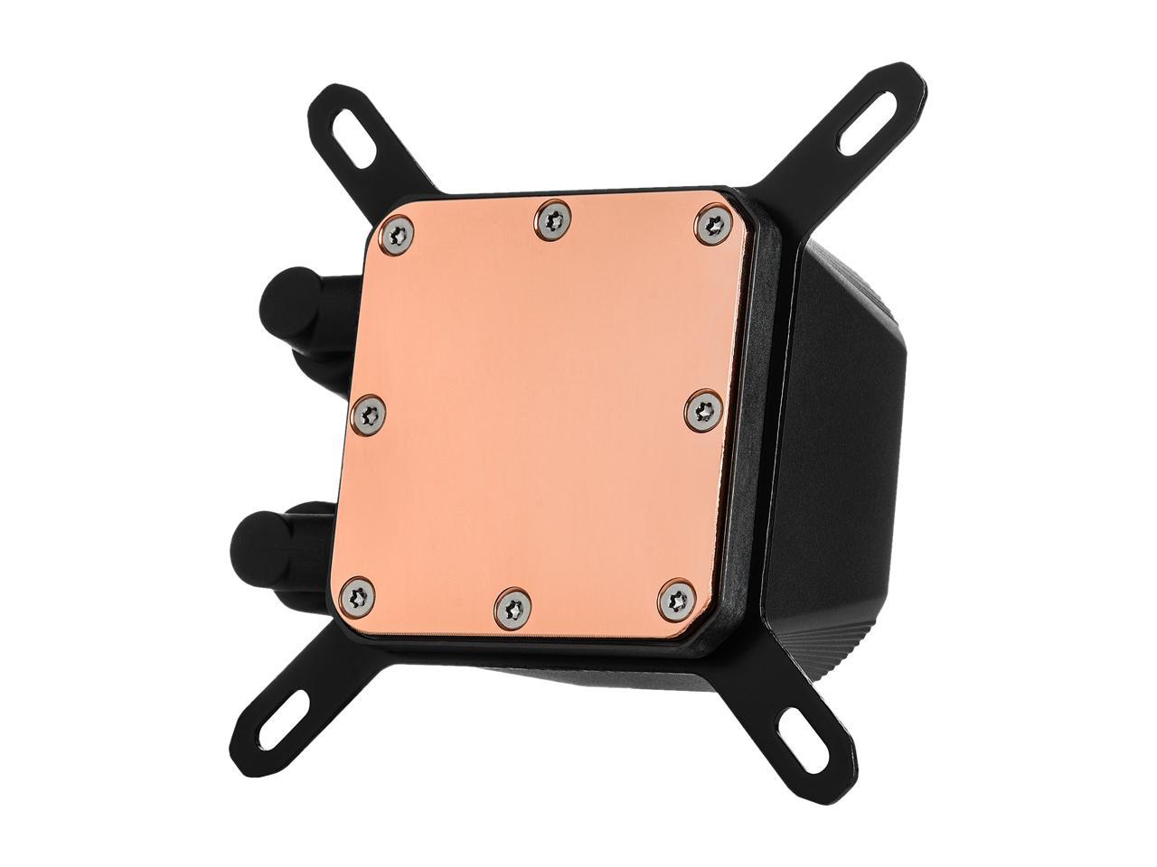 Rosewill PB120-RGB 120mm AIO CPU Liquid Cooler, All-In-One Closed Loop PC Water Cooling, Quiet Addressable RGB Ring Fan, Intel/AMD Compatible, 400mm Sleeved Tubing