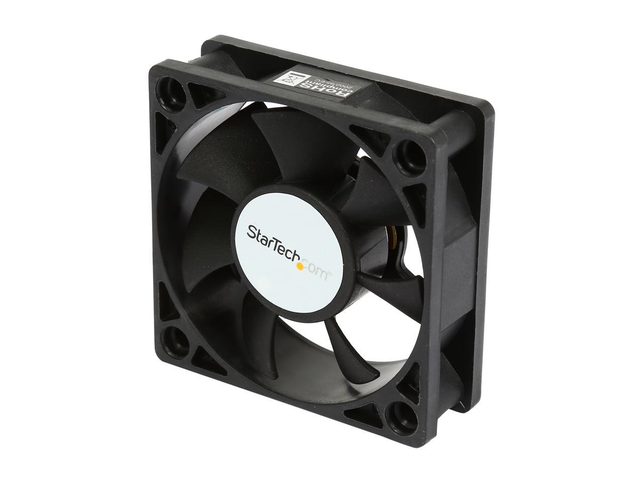 StarTech.com 60x20mm Replacement Ball Bearing Computer Case Fan with TX3 Connector FAN6X2TX3 (Black)