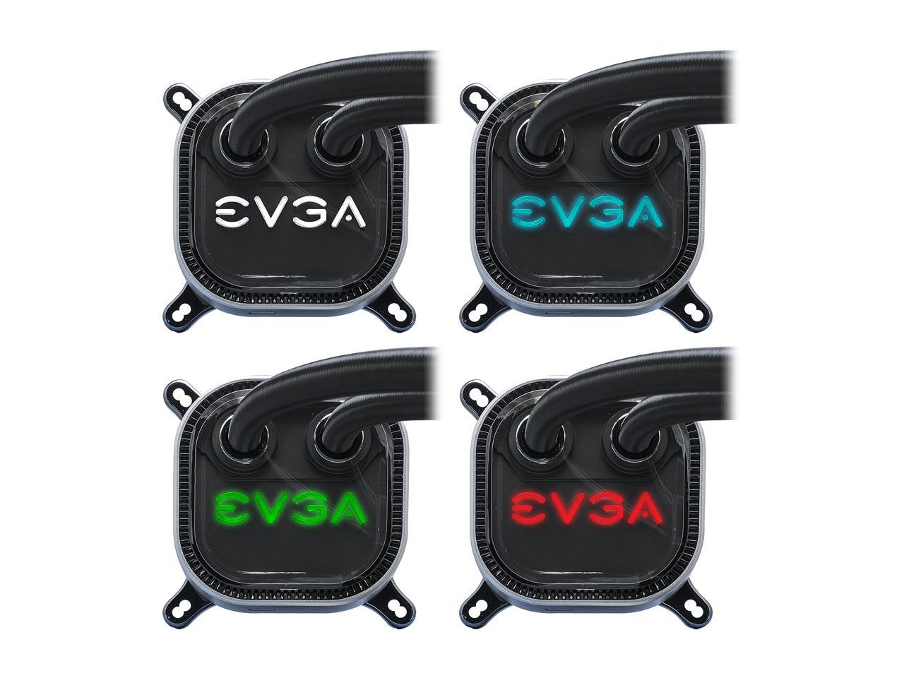 EVGA CLC 280mm All-In-One RGB LED CPU Liquid Cooler, 2x FX13 140mm PWM Fans, Intel, AMD, 400-HY-CL28-V1