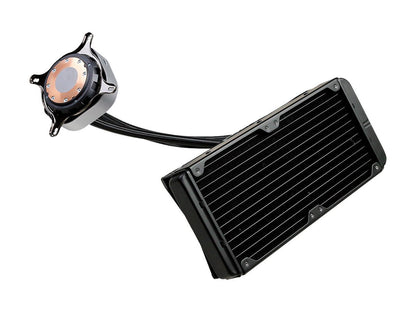 EVGA CLC 240mm All-In-One RGB LED CPU Liquid Cooler, 2x FX12 120mm PWM Fans, Intel, AMD, 400-HY-CL24-V1