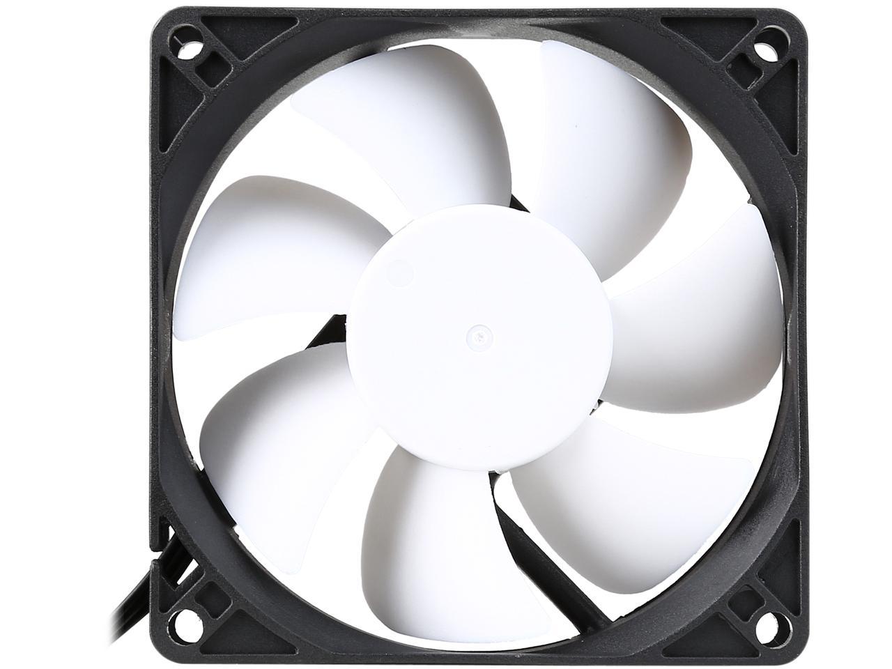 Fractal Design Silent Series R3 80mm Silence Optimized Rifle Bearing Black/White Computer Case Fan